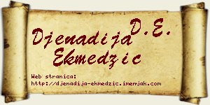 Đenadija Ekmedžić vizit kartica